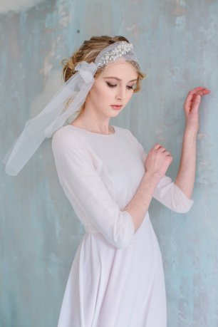 Лаконичное платье невесты