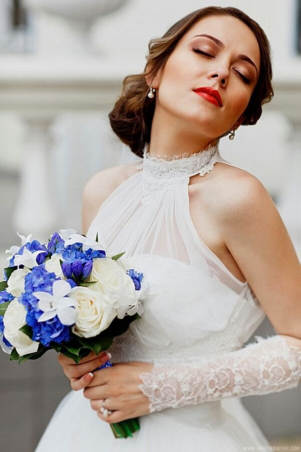 Наша невеста Настя в свадебном платье amour bridal + болеро 