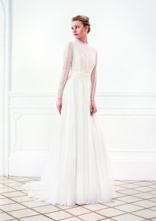 Эксклюзивное дизайнерское свадебное платье из винтажного кружева Camila. Бренд: Raimon Bundo. Производитель: Испания