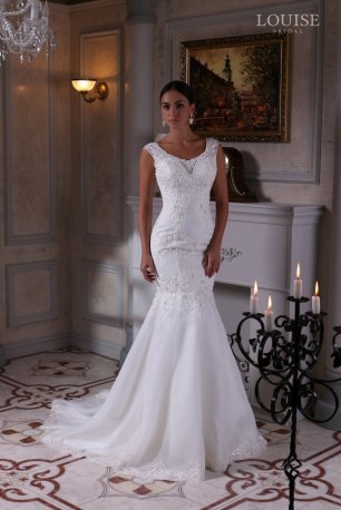 Свадебное платье силуэта "Русалочка"