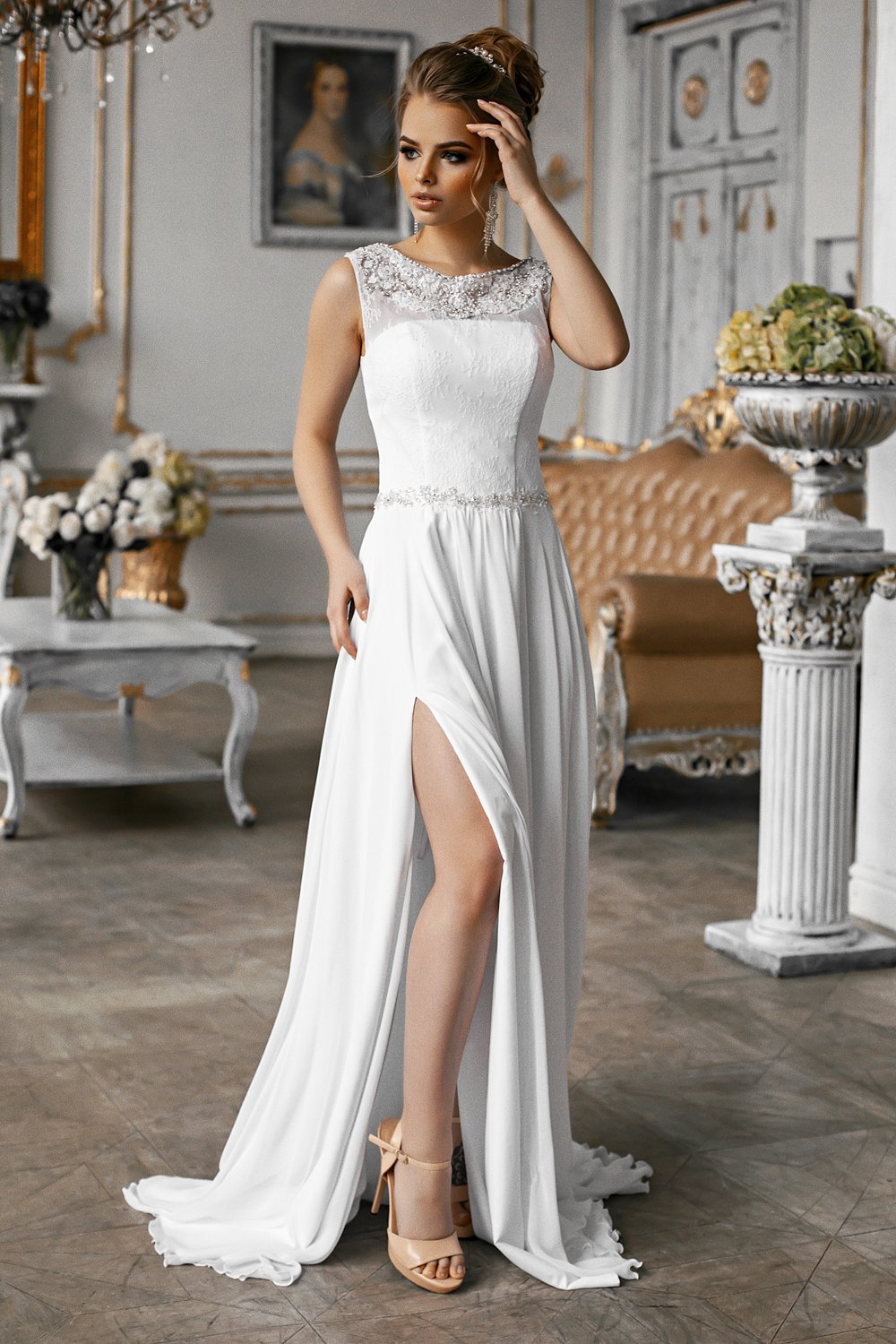 Свадебное платьев греческом стиле