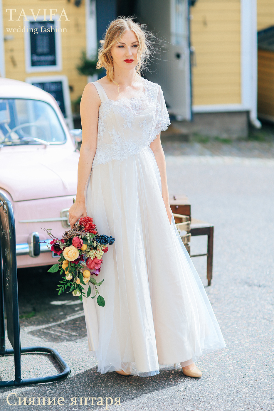 Свадебное платье "Сияние янтаря"