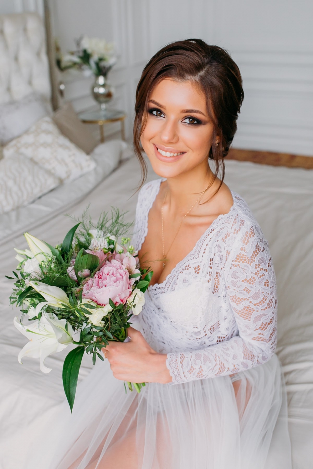 Будуарное платье "Цветение сакуры"