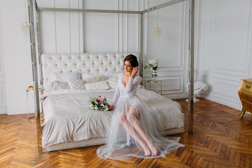 Будуарное платье "Цветение сакуры"