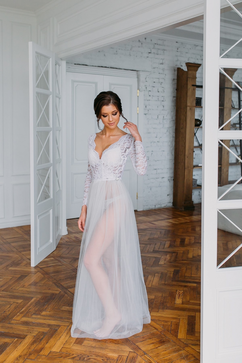 Будуарное платье "Цветение сакуры"