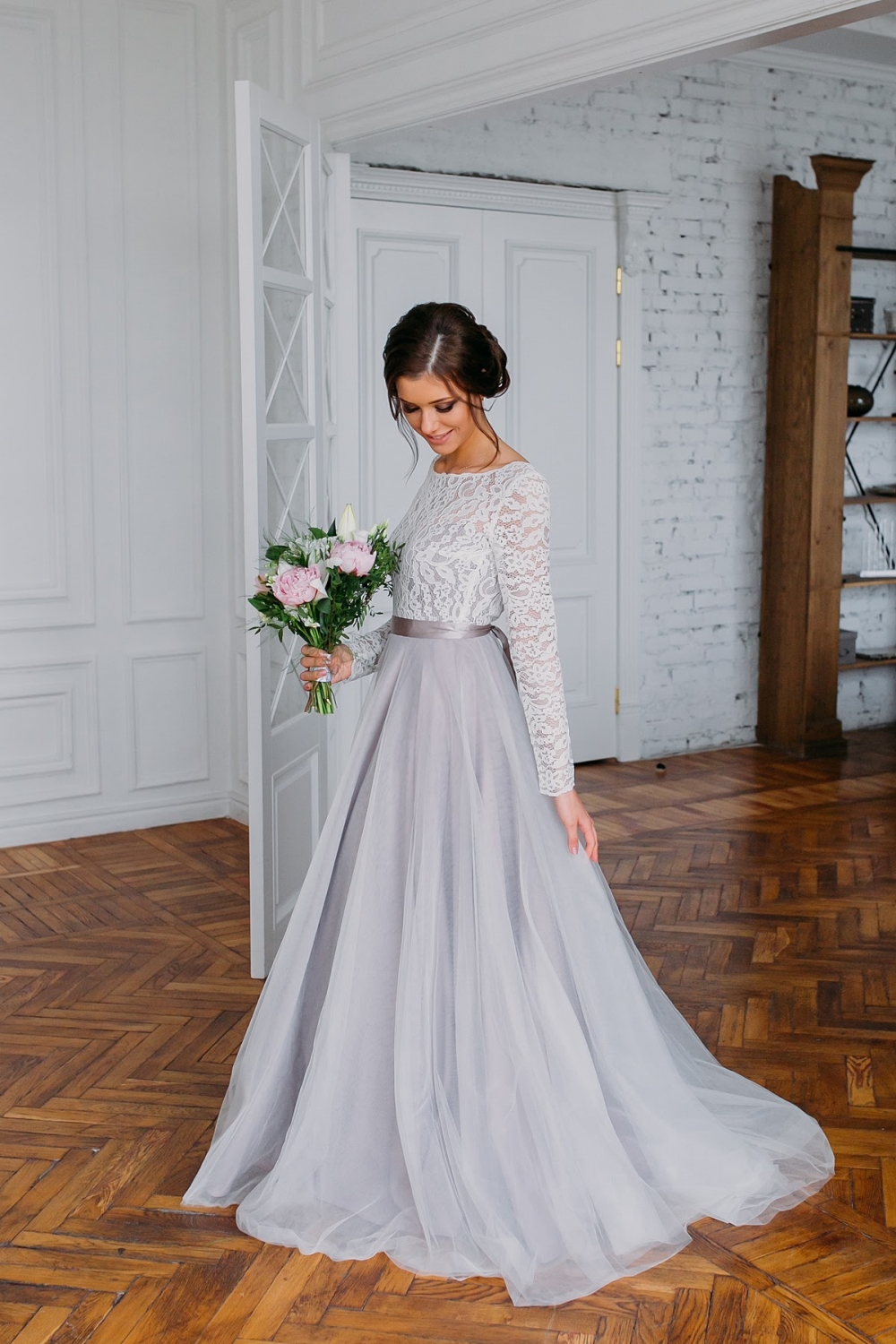 Будуарное платье "Цветение сакуры"