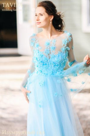 Свадебное платье "Изумрудный сад"