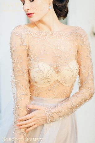 Свадебное платье "Золотой жемчуг"