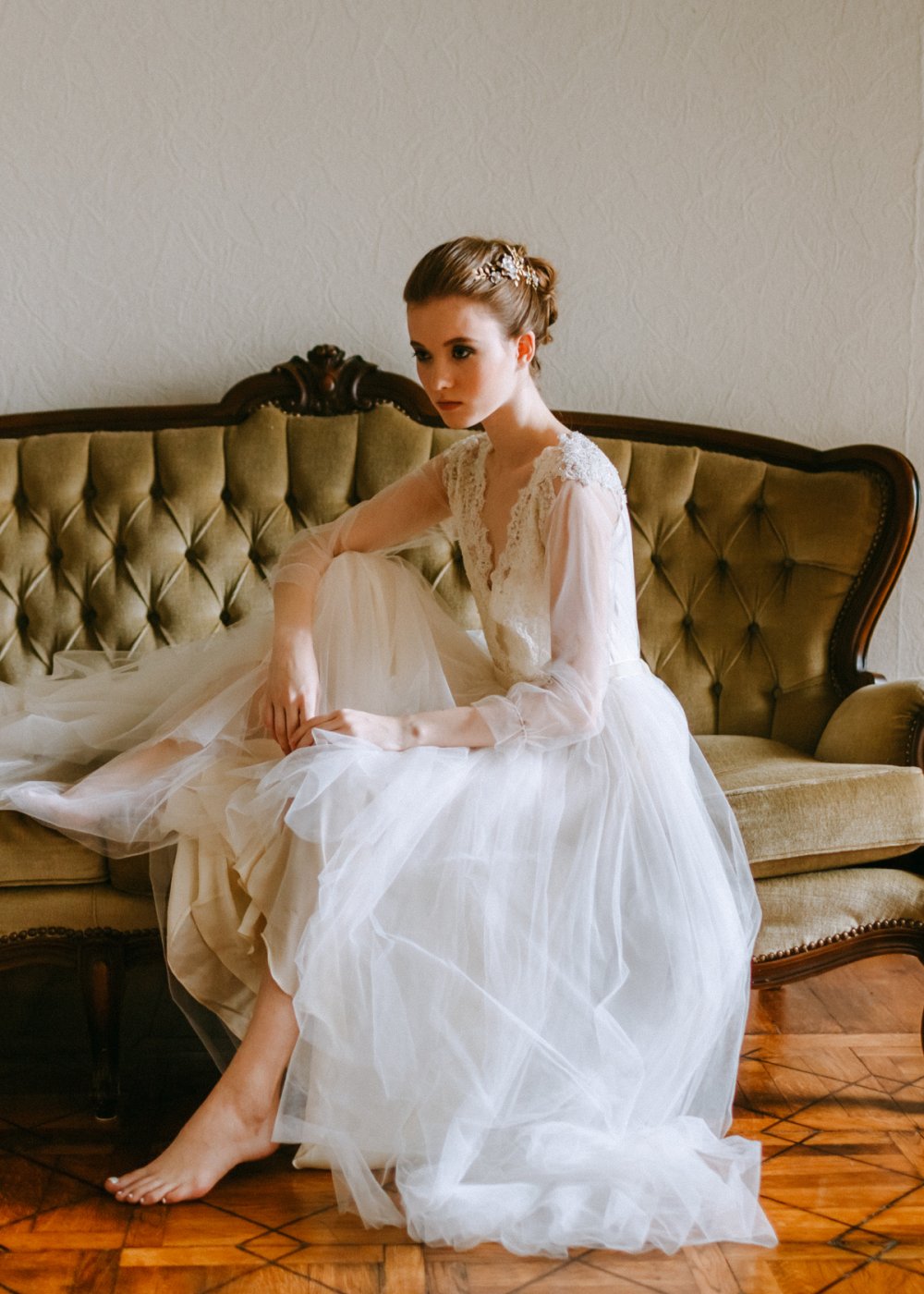 Будуарное платье