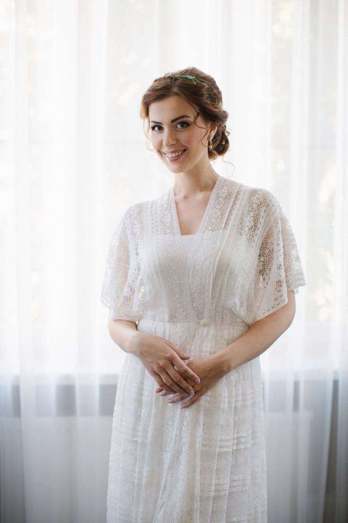 Кружевной халатик для утра невесты
Индивидуальный пошив