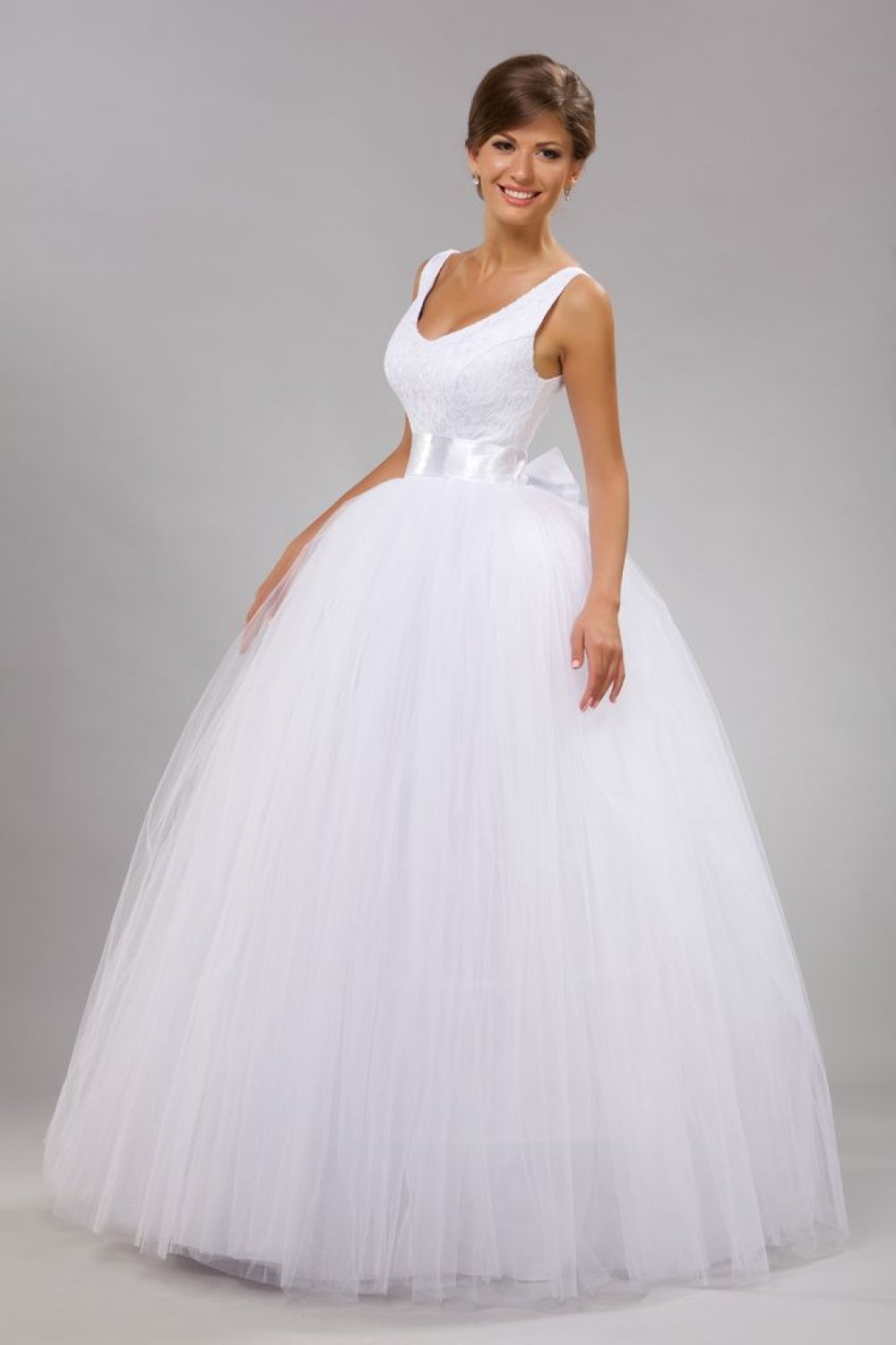 Свадебное платье в стиле Принцесса (белое/айвори)