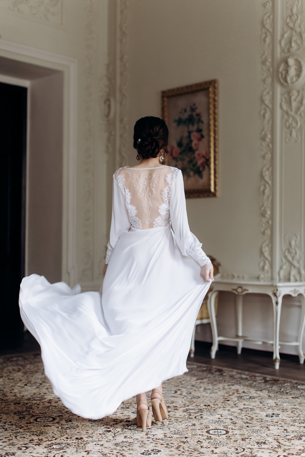 Утро невесты в роскошном будуарном платье Флоренция