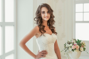 Платье, расшитое кристаллами