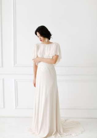 свадебное платье в минималистичном стиле, платье DREAM & DRESS