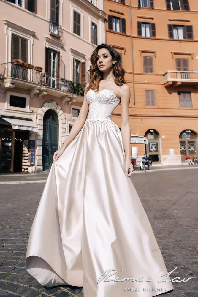 Ультрамодное Свадебное платье Энья (молочное) от RimaLav!