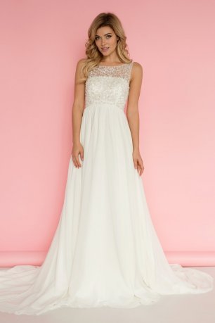 Свадебное платье в греческом стиле с шикарной спинкой