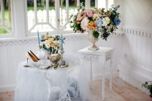 Утро невесты в усадьбе. Декор