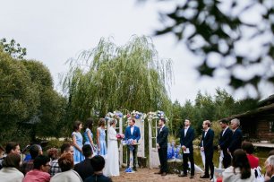 Выездная регистрация под плакучей ивой