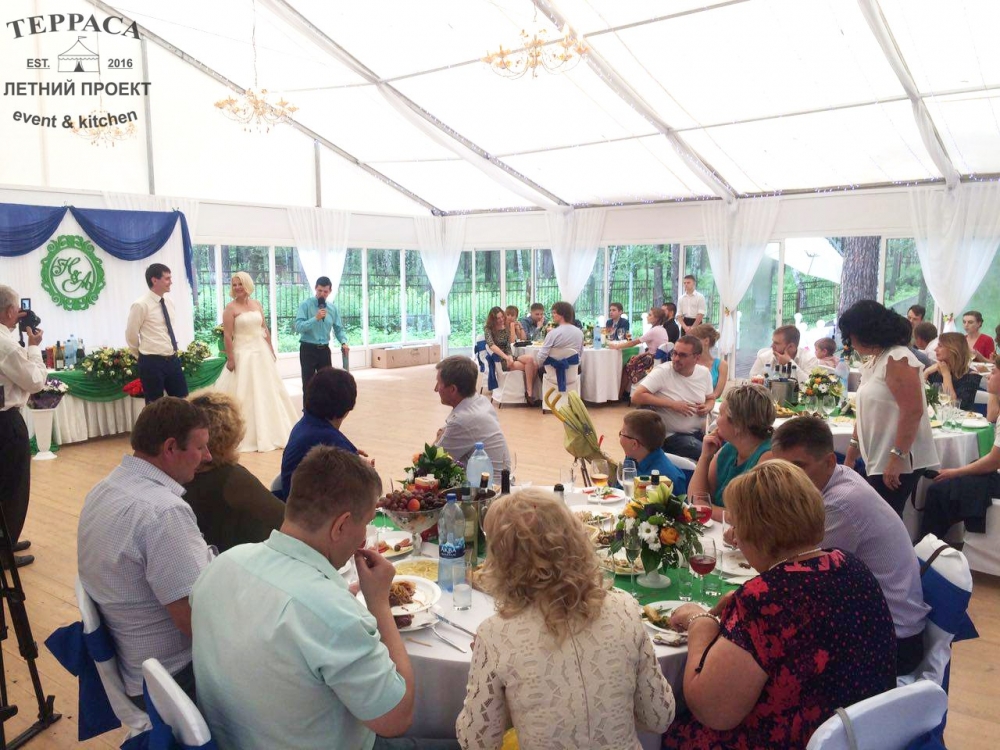 30 июля 2016 - Свадьба Никиты и Алены

Наша Летняя Терраса - это эксклюзивное место для проведения свадеб в европейском формате. Летняя банкетная терраса в парковой зоне Новосибирска.