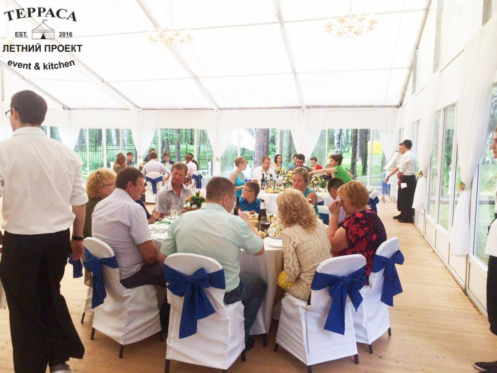 30 июля 2016 - Свадьба Никиты и Алены

Наша Летняя Терраса - это эксклюзивное место для проведения свадеб в европейском формате. Летняя банкетная терраса в парковой зоне Новосибирска.