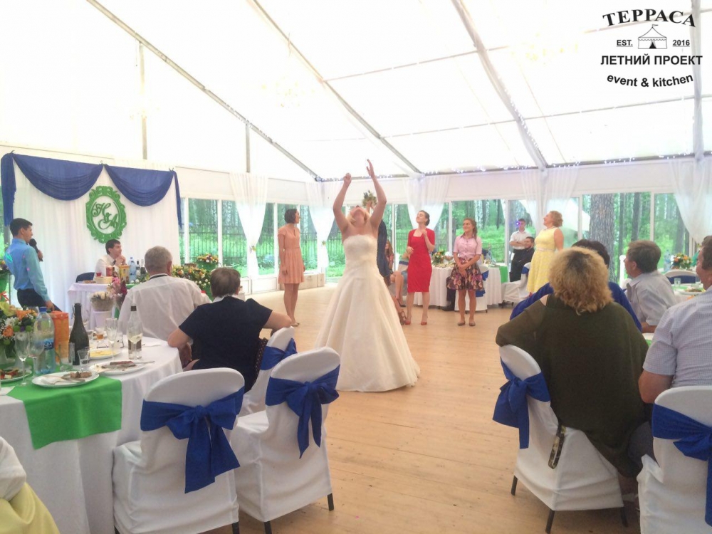 30 июля 2016 - Свадьба Никиты и Алены

Наша Летняя Терраса - это эксклюзивное место для проведения свадеб в европейском формате. Летняя банкетная терраса в парковой зоне Новосибирска.