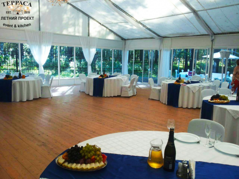 02 сентября 2016 - Свадьба

Наша Летняя Терраса - это эксклюзивное место для проведения свадеб в европейском формате. Летняя банкетная терраса в парковой зоне Новосибирска.