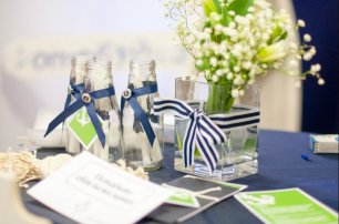 Декор места торжества в морском стиле