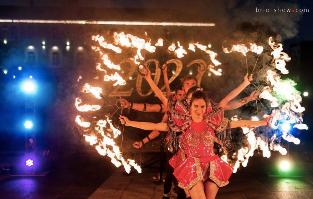 Огненное шоу в Туле