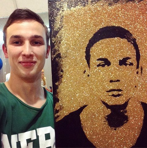 Звёздный портрет, портрет блёстками Барнаул