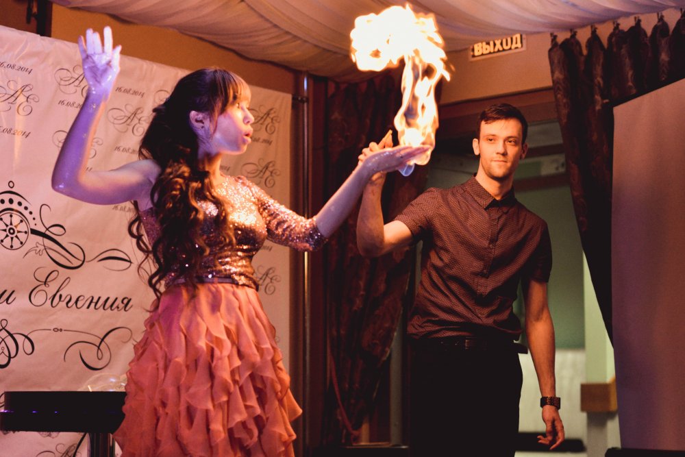 "Beauty Bubble Show" на свадьбе.