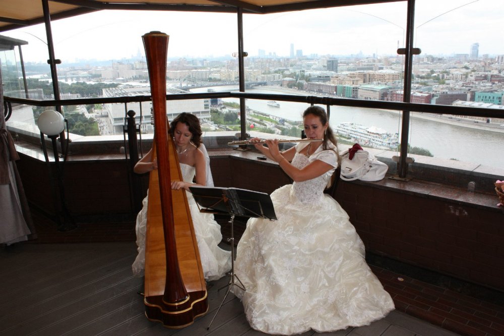 Дуэт Лилиум. Арфа и Флейта. Выездная регистрация в  Президент отеле