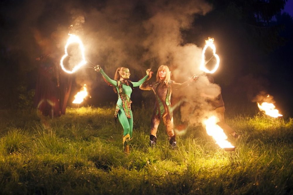 Фаер шоу Эльфийская ночь