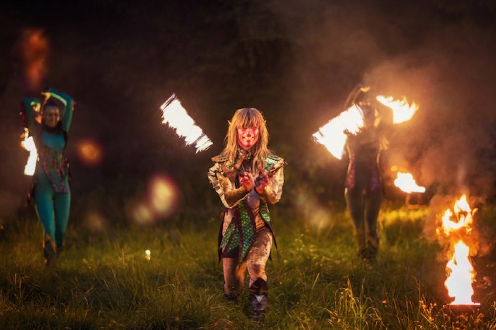 Фаер шоу Эльфийская ночь