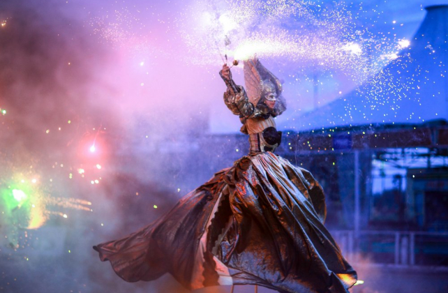 свадебное фаер-шоу, шоу ТЕАТР SALAMANDRA