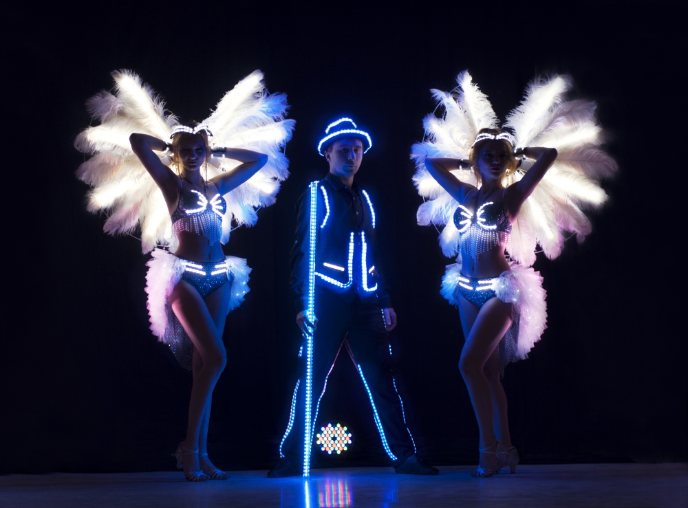 Световое шоу на свадьбу в стиле Бурлеск