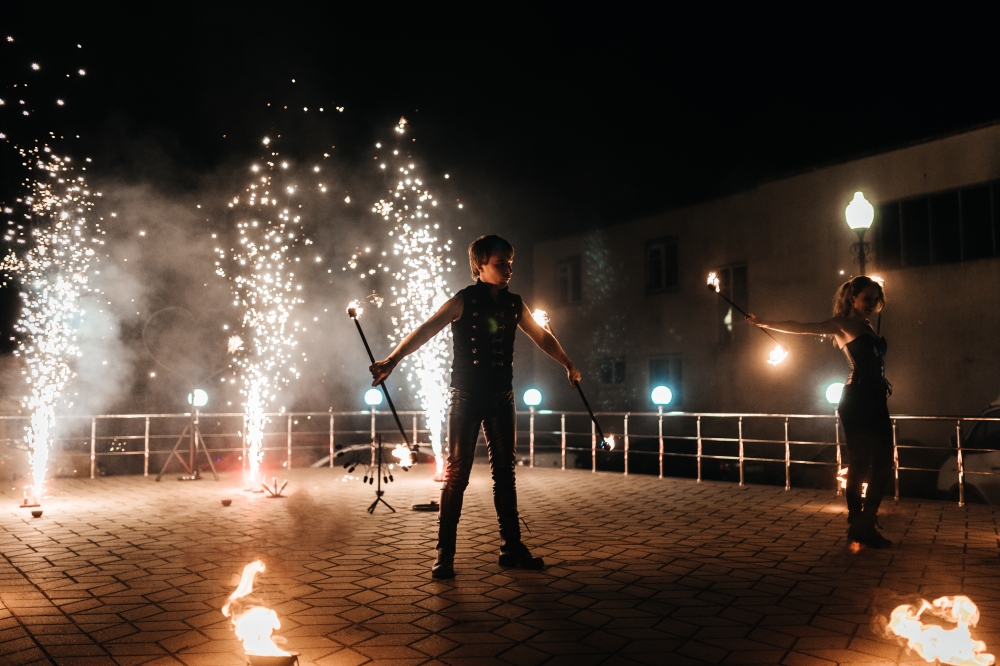 Файер шоу Blaze в Ростове