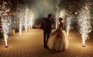 Пиротехническое оформление свадьбы