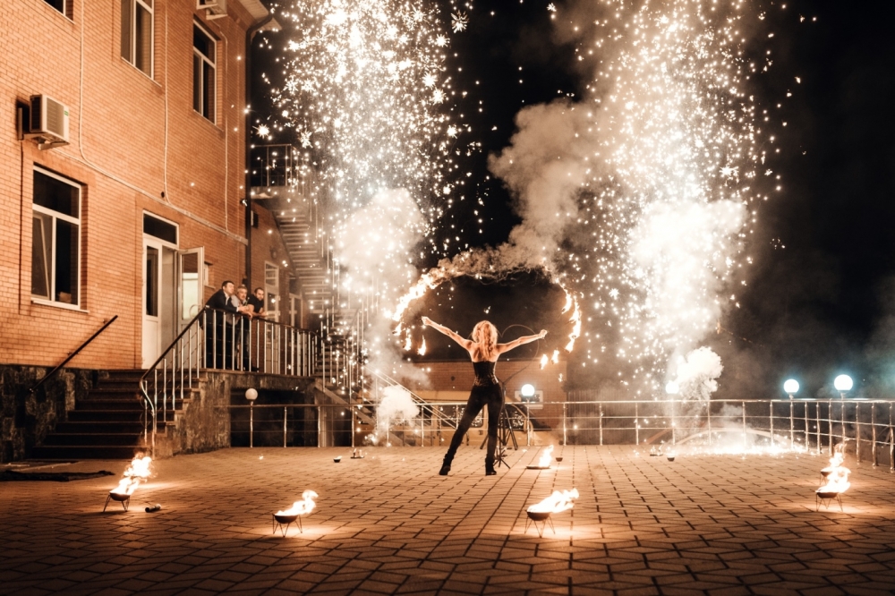 Файер шоу Blaze в Ростове