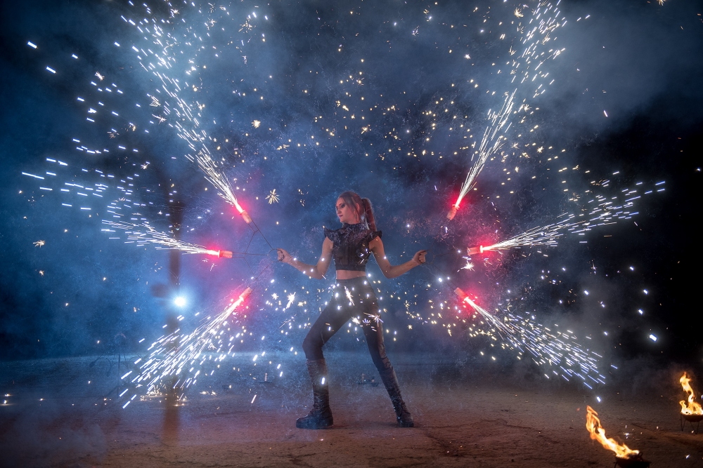 Пиротехническое шоу на свадьбу в Ростове