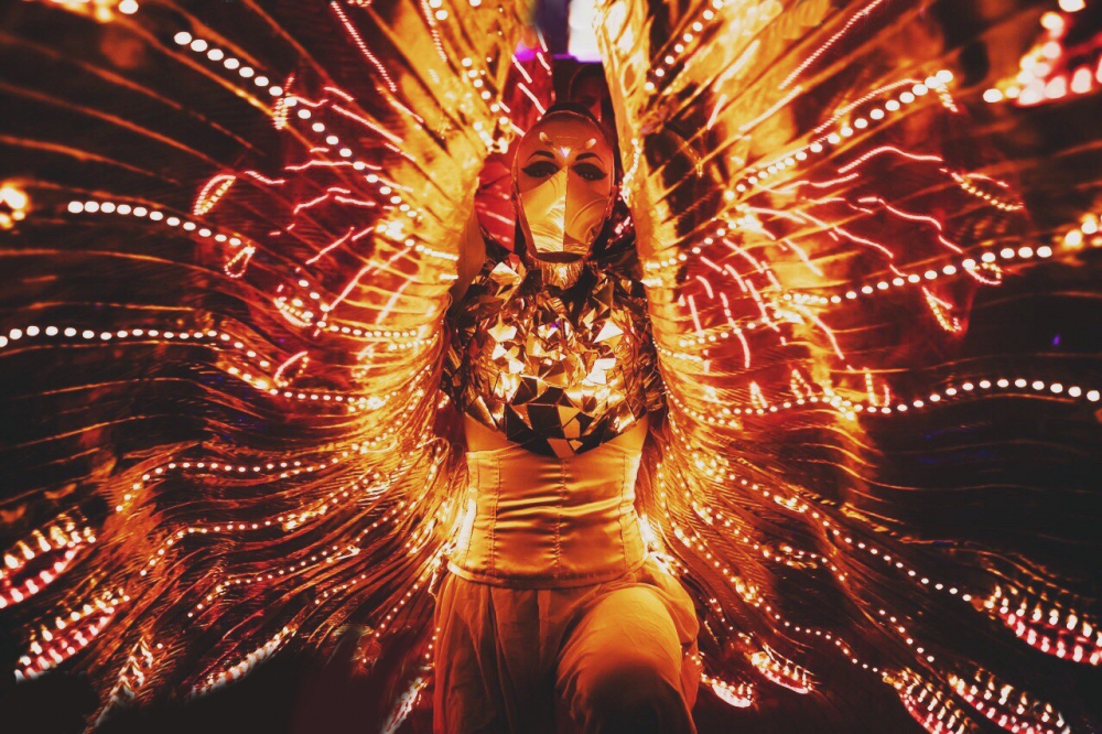 Танец прекрасных птиц-фениксов перенесет Вас в сказку одним взмахом огненного крыла! 