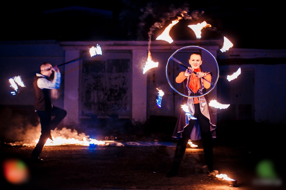 Огненное шоу "Музыка Балкан"