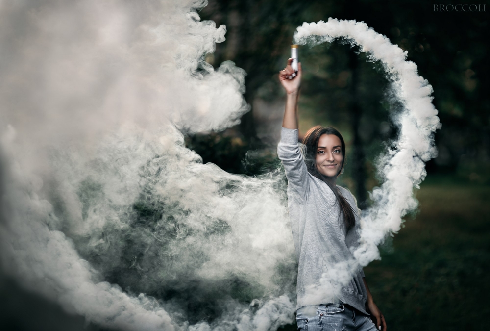 Цветной дым для фотосессии