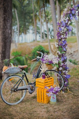 Велосипед на свадьбе