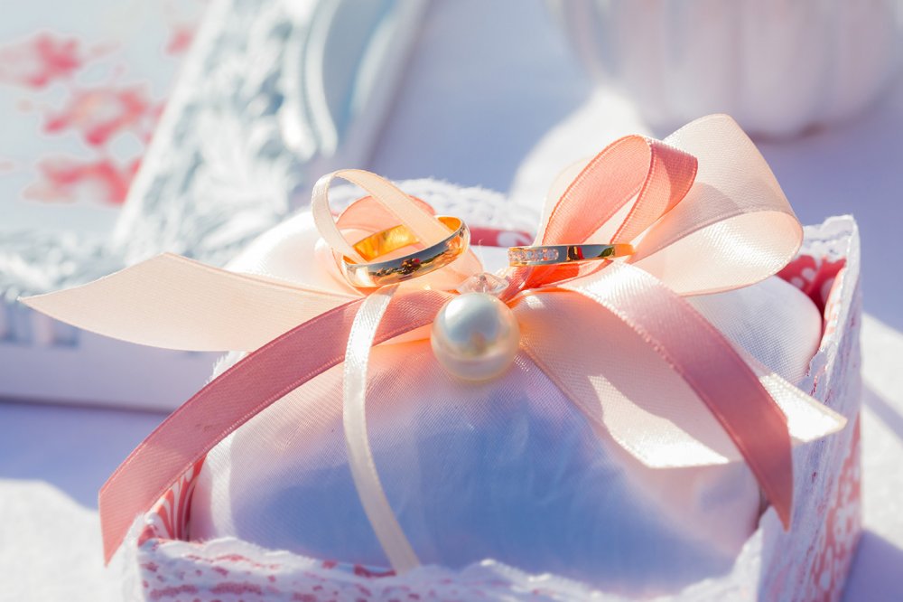 Hand-made коробочка для колец. Свадьба в Черногории Анны и Игоря.