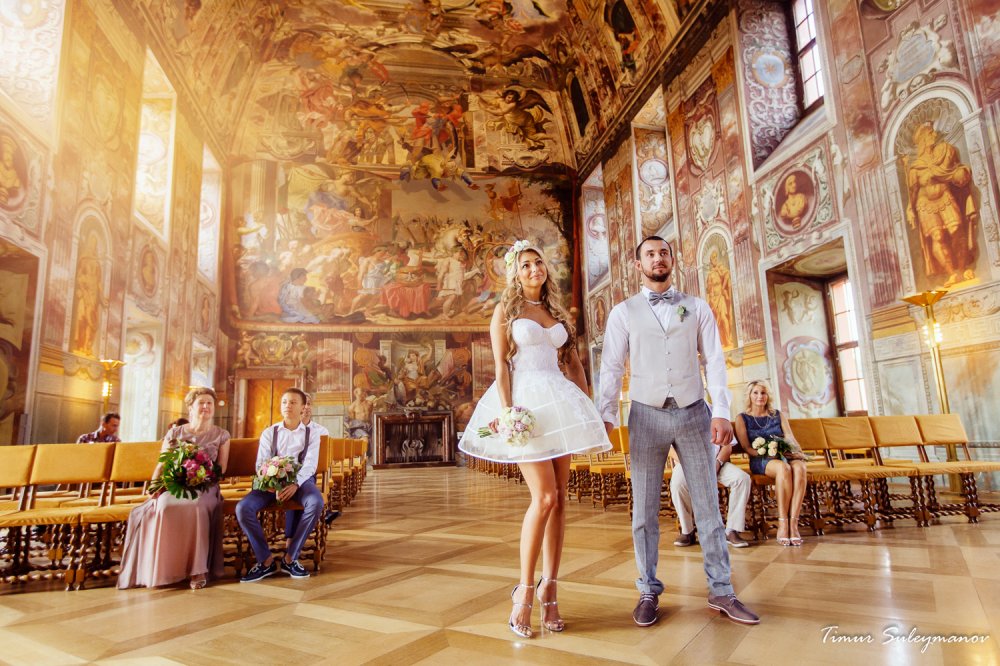 Свадьба в Чехии, свадьба в замке Троя