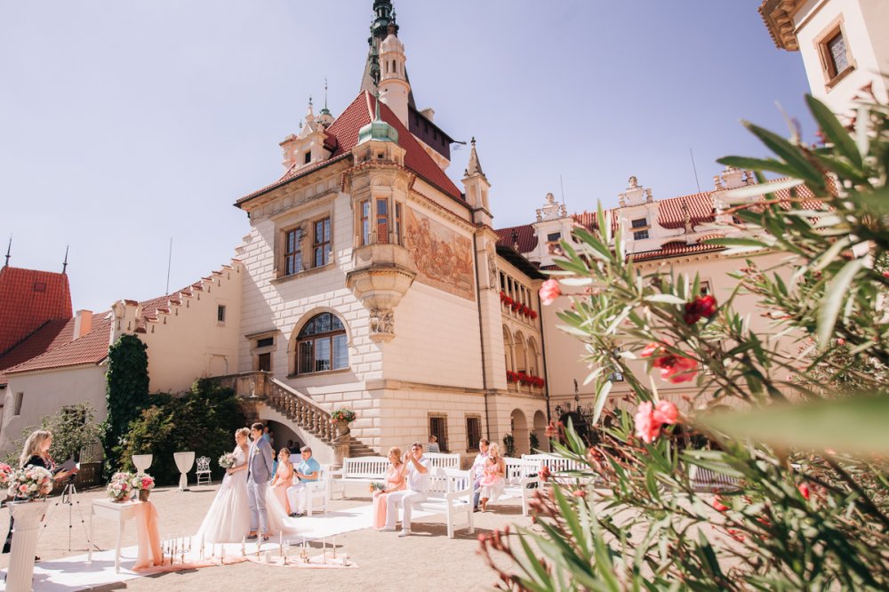 Свадьба в Чехии, свадьба в замке Пругонице