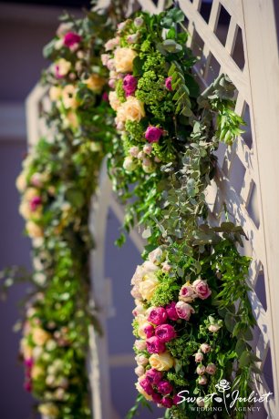 Свадьба в Польше. Свадебная арка