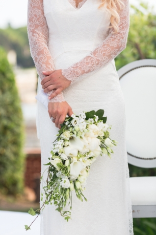 Белоснежный букет невесты