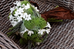 Лавандовый акцент в букете невесты