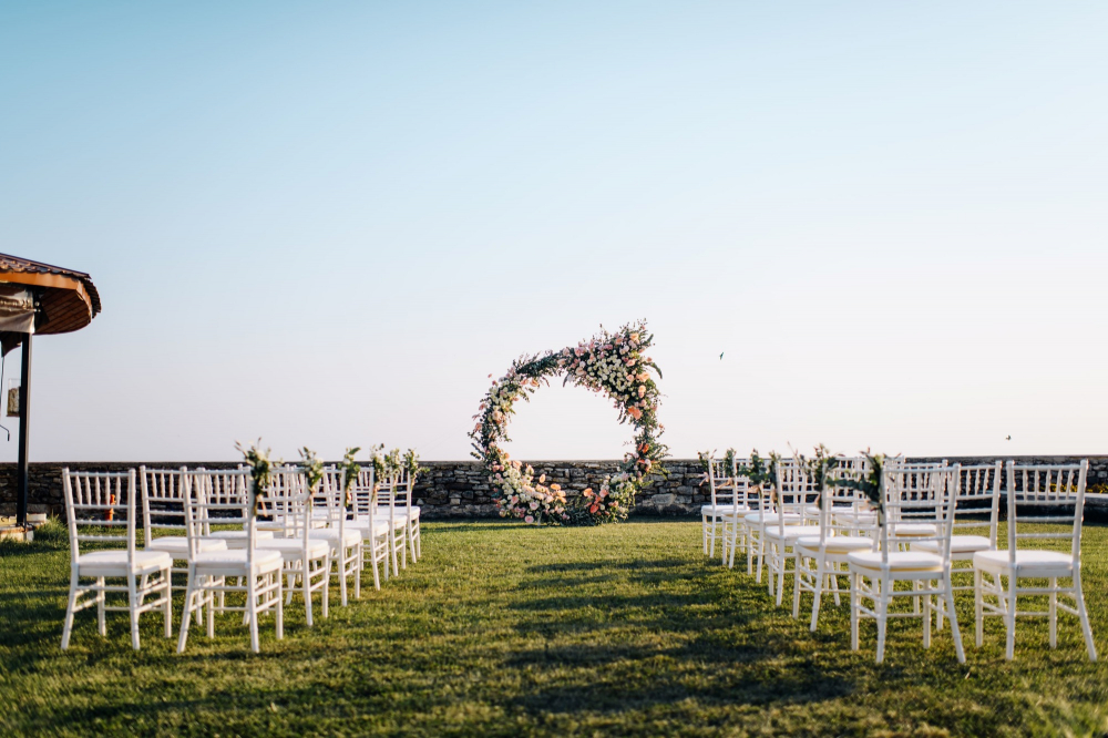 Свадьба в Болгарии, Церемония на берегу моря. Организация INSIDE WEDDING. Фотограф Александр Медведенко